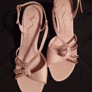 Nina satin strappy sandals